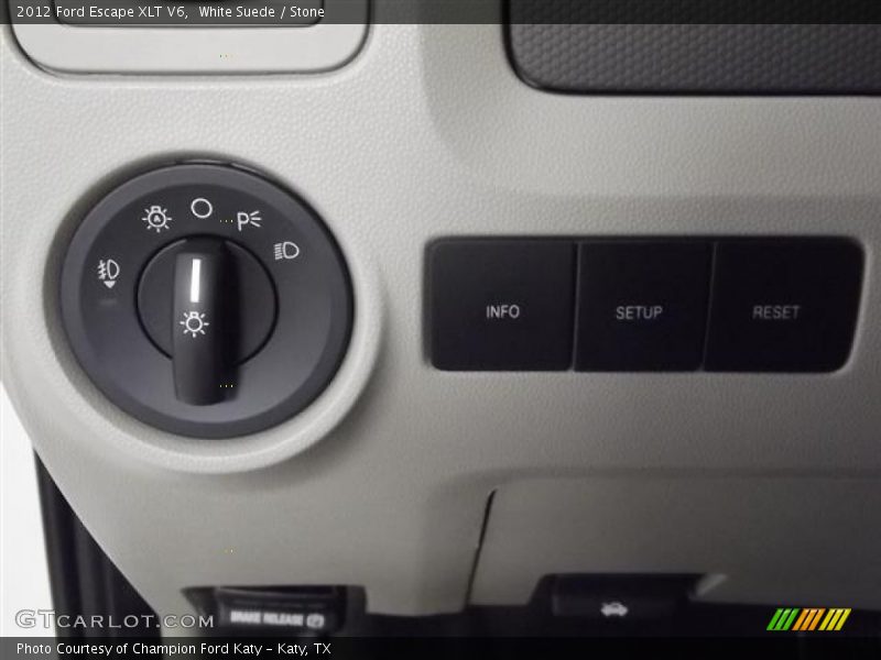 White Suede / Stone 2012 Ford Escape XLT V6