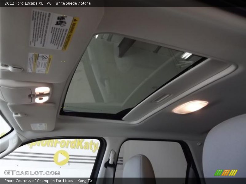 White Suede / Stone 2012 Ford Escape XLT V6