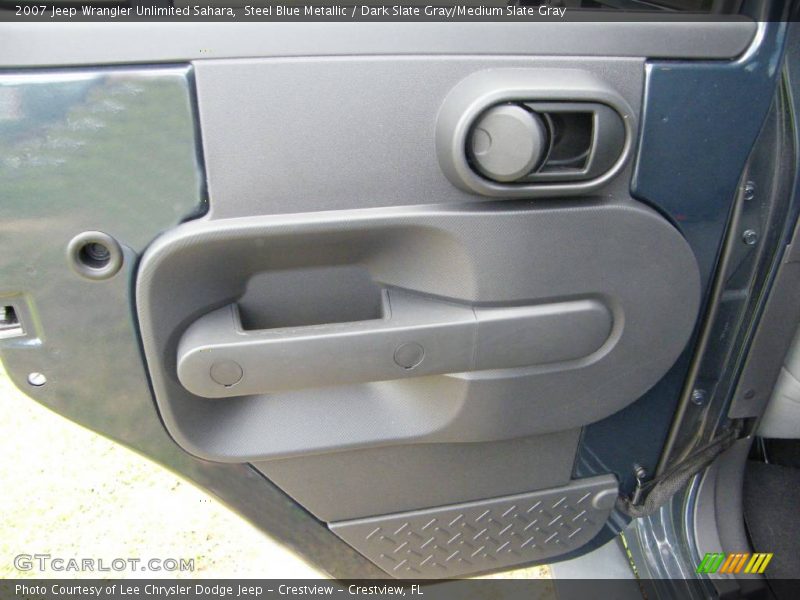 Steel Blue Metallic / Dark Slate Gray/Medium Slate Gray 2007 Jeep Wrangler Unlimited Sahara
