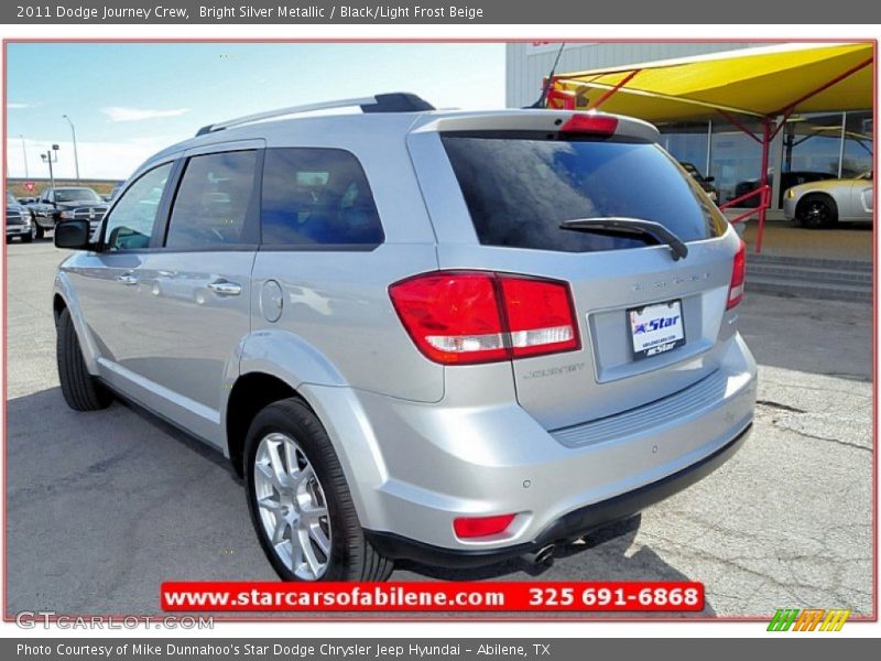 Bright Silver Metallic / Black/Light Frost Beige 2011 Dodge Journey Crew
