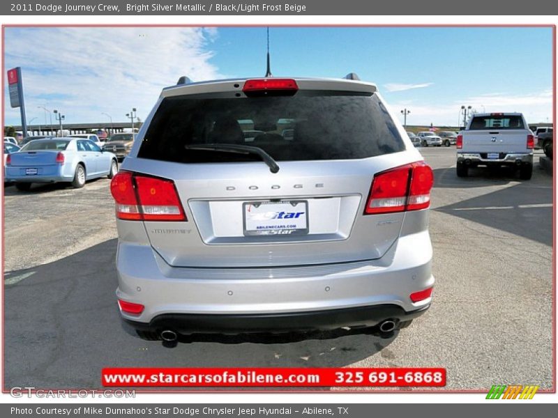 Bright Silver Metallic / Black/Light Frost Beige 2011 Dodge Journey Crew