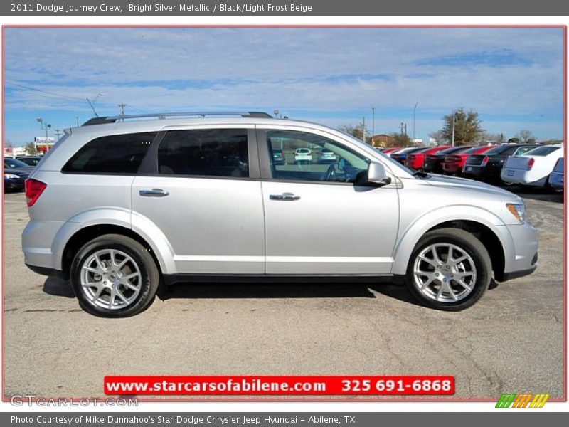 Bright Silver Metallic / Black/Light Frost Beige 2011 Dodge Journey Crew