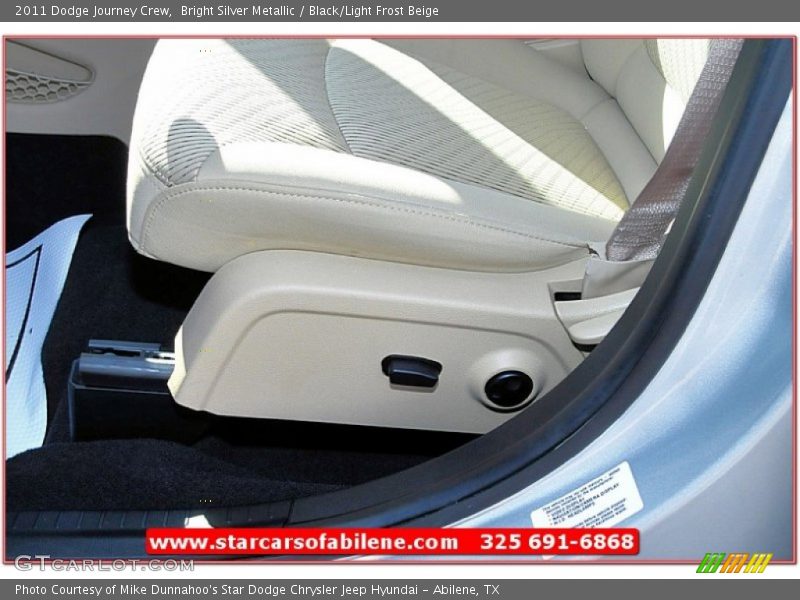 Bright Silver Metallic / Black/Light Frost Beige 2011 Dodge Journey Crew