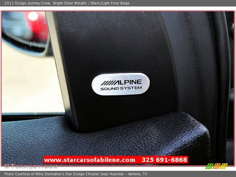 Bright Silver Metallic / Black/Light Frost Beige 2011 Dodge Journey Crew