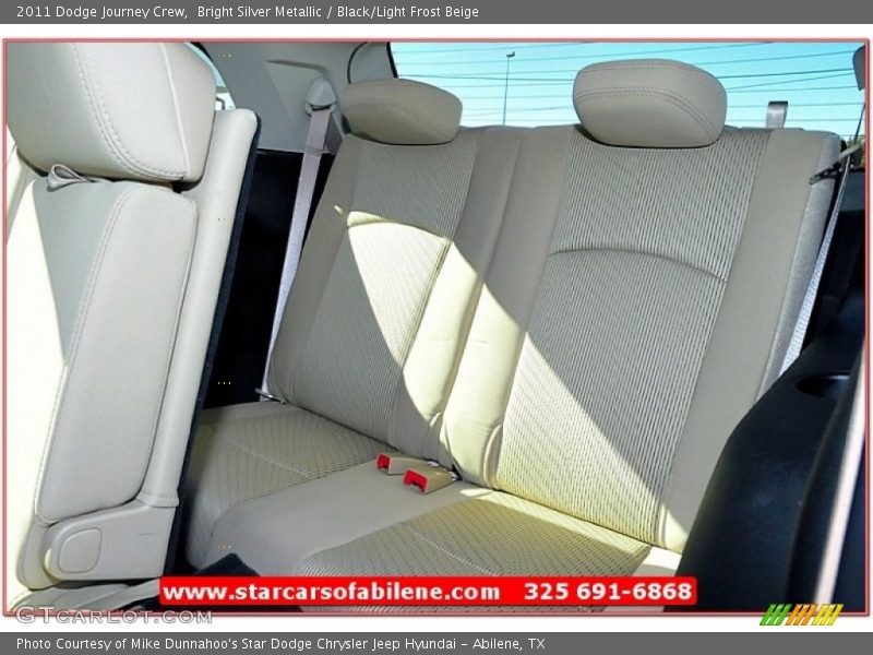 Bright Silver Metallic / Black/Light Frost Beige 2011 Dodge Journey Crew