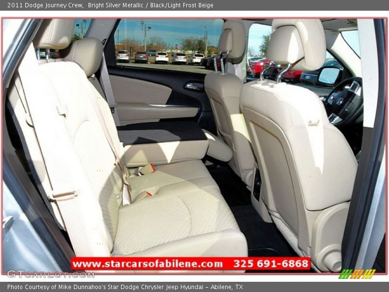 Bright Silver Metallic / Black/Light Frost Beige 2011 Dodge Journey Crew