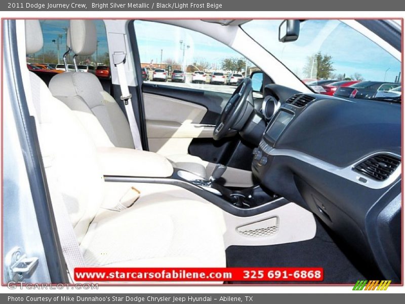 Bright Silver Metallic / Black/Light Frost Beige 2011 Dodge Journey Crew