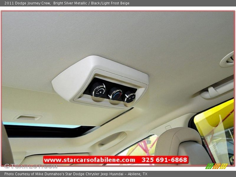 Bright Silver Metallic / Black/Light Frost Beige 2011 Dodge Journey Crew