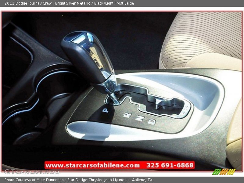 Bright Silver Metallic / Black/Light Frost Beige 2011 Dodge Journey Crew