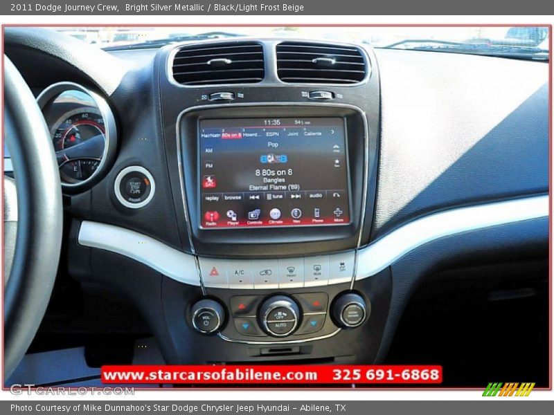 Bright Silver Metallic / Black/Light Frost Beige 2011 Dodge Journey Crew