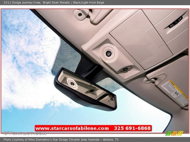 Bright Silver Metallic / Black/Light Frost Beige 2011 Dodge Journey Crew