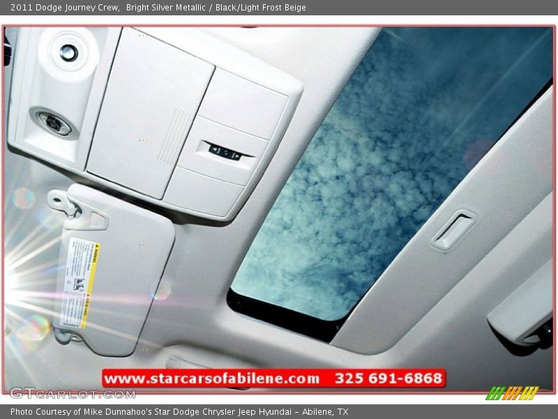 Bright Silver Metallic / Black/Light Frost Beige 2011 Dodge Journey Crew