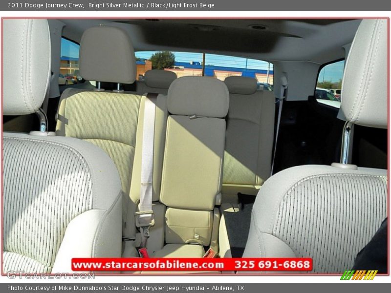 Bright Silver Metallic / Black/Light Frost Beige 2011 Dodge Journey Crew