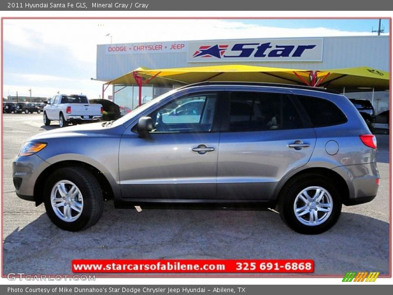 Mineral Gray / Gray 2011 Hyundai Santa Fe GLS