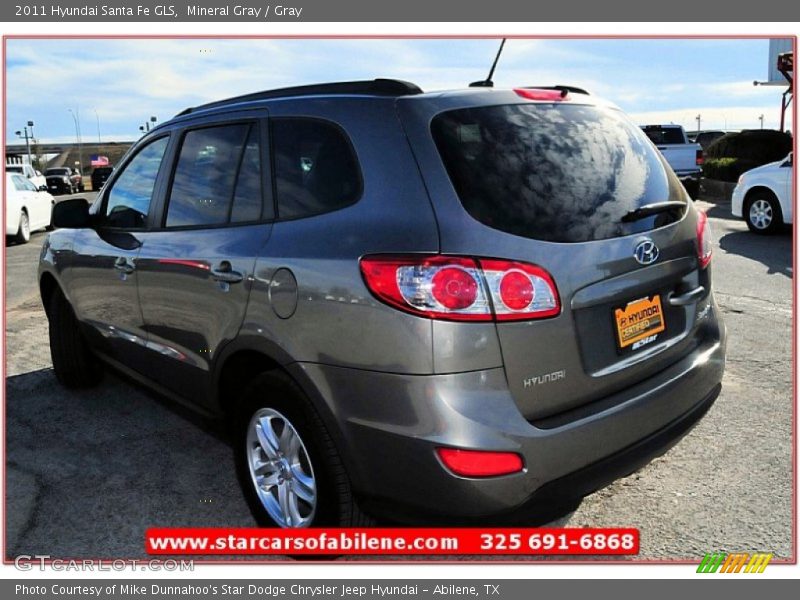 Mineral Gray / Gray 2011 Hyundai Santa Fe GLS