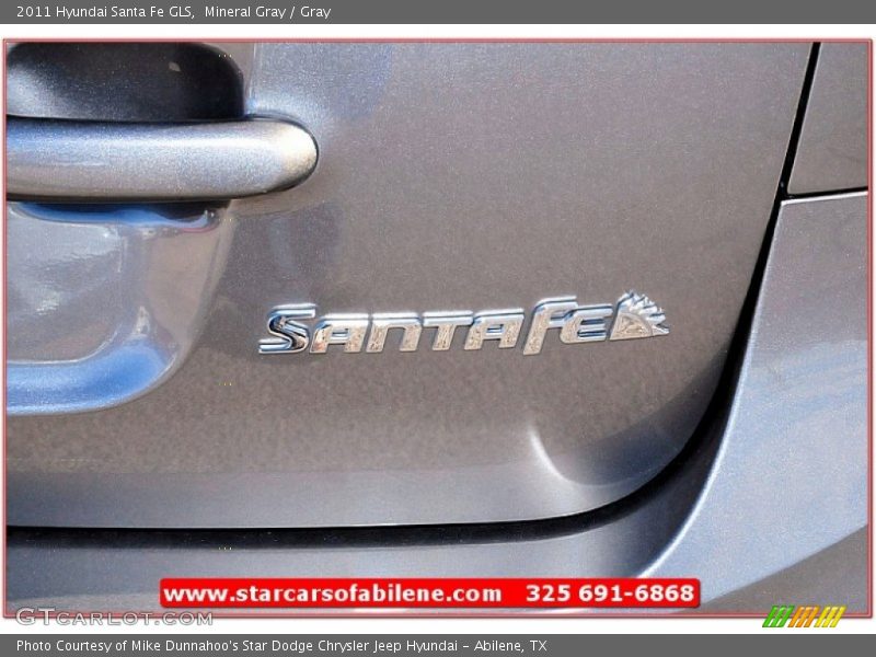 Mineral Gray / Gray 2011 Hyundai Santa Fe GLS