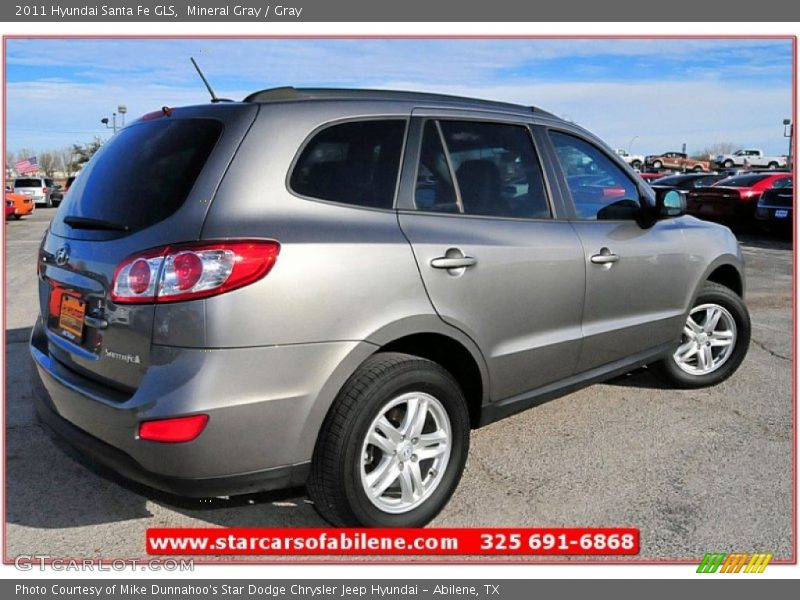 Mineral Gray / Gray 2011 Hyundai Santa Fe GLS