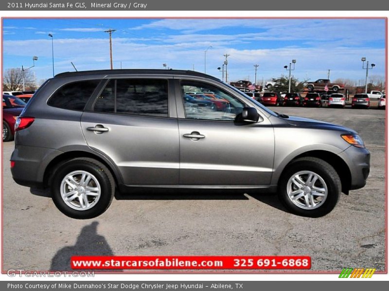 Mineral Gray / Gray 2011 Hyundai Santa Fe GLS