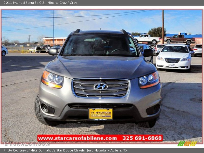 Mineral Gray / Gray 2011 Hyundai Santa Fe GLS