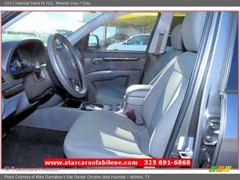 Mineral Gray / Gray 2011 Hyundai Santa Fe GLS