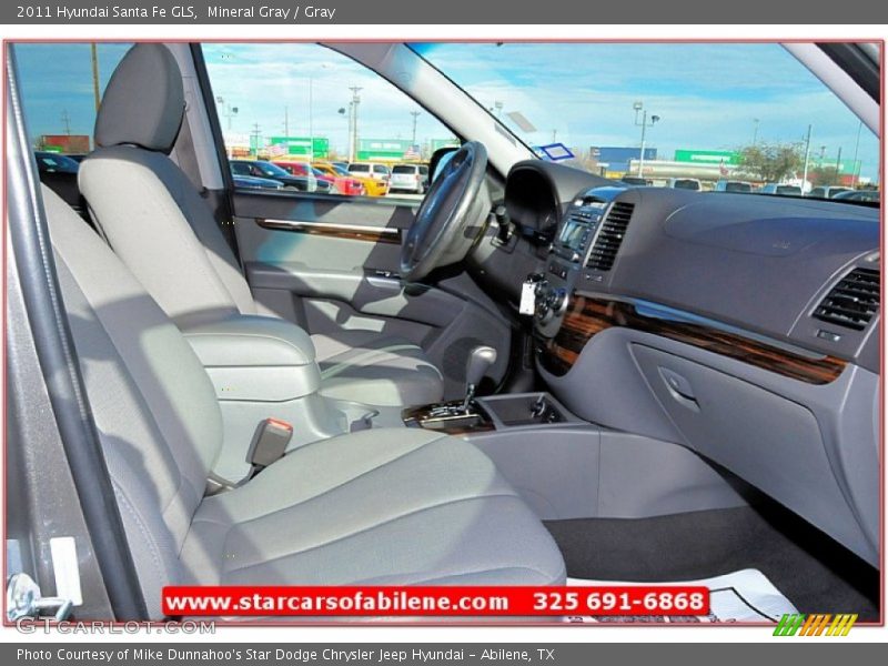 Mineral Gray / Gray 2011 Hyundai Santa Fe GLS