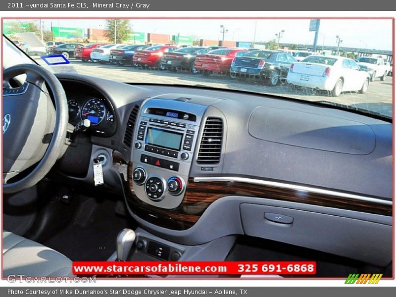 Mineral Gray / Gray 2011 Hyundai Santa Fe GLS