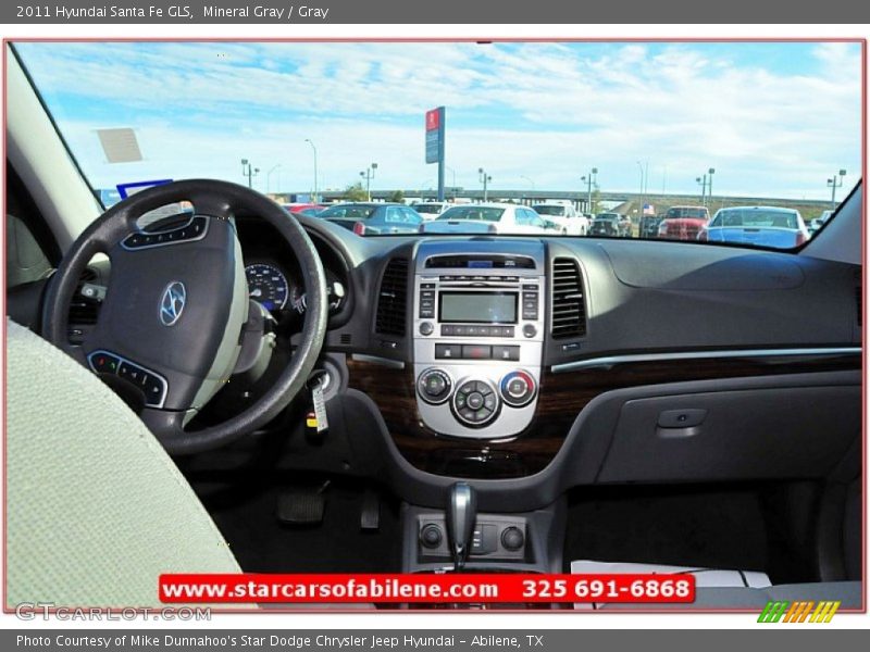 Mineral Gray / Gray 2011 Hyundai Santa Fe GLS