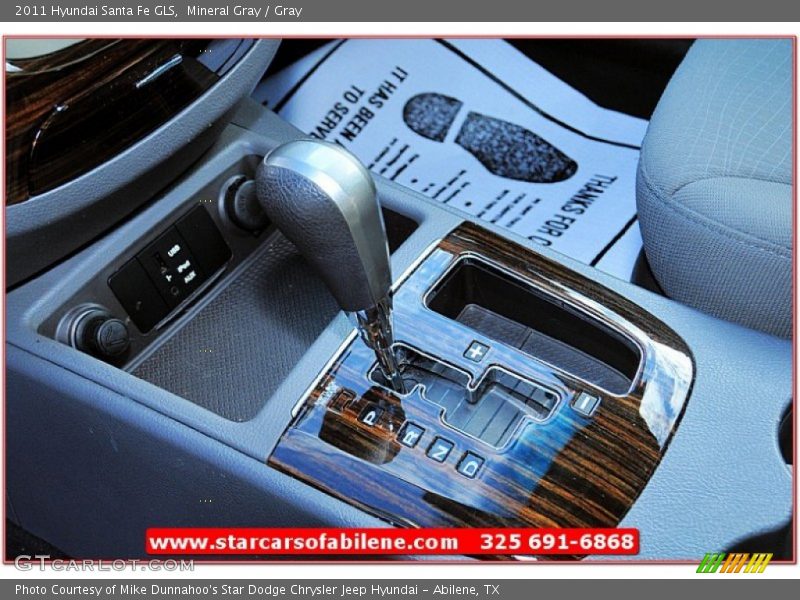 Mineral Gray / Gray 2011 Hyundai Santa Fe GLS