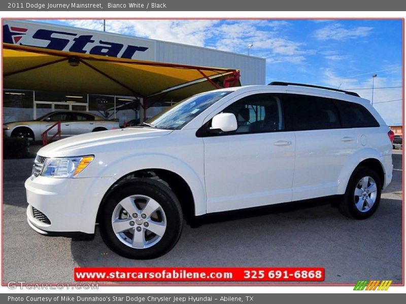 Bianco White / Black 2011 Dodge Journey Mainstreet