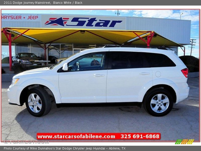 Bianco White / Black 2011 Dodge Journey Mainstreet