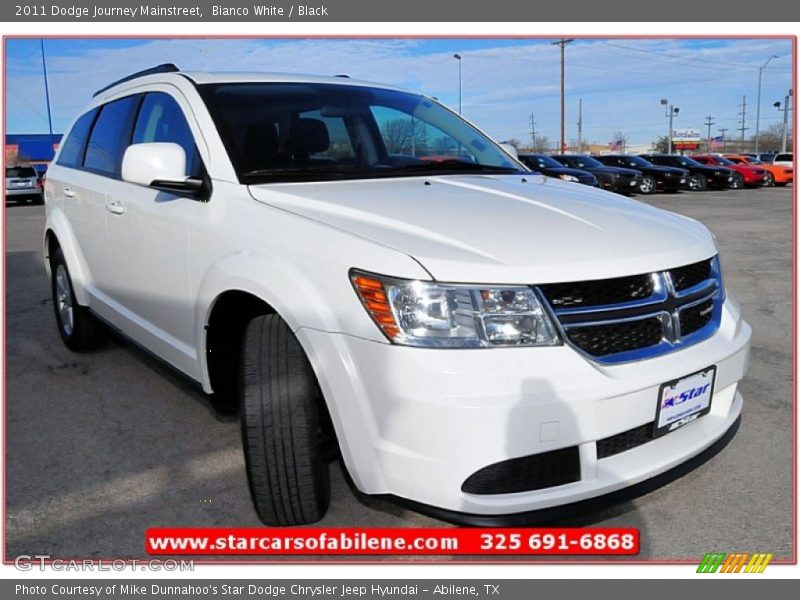 Bianco White / Black 2011 Dodge Journey Mainstreet