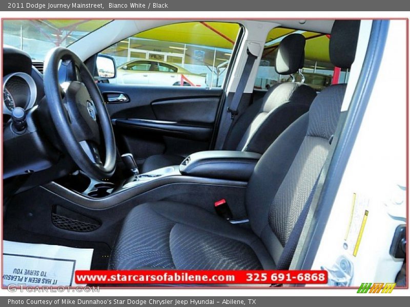 Bianco White / Black 2011 Dodge Journey Mainstreet