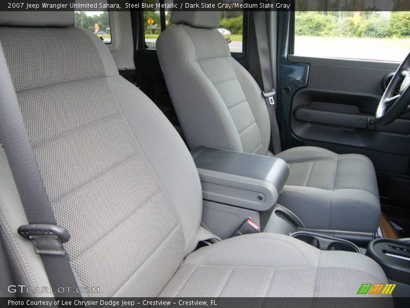 Steel Blue Metallic / Dark Slate Gray/Medium Slate Gray 2007 Jeep Wrangler Unlimited Sahara