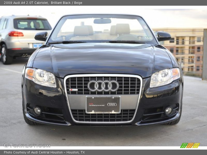 Brilliant Black / Beige 2009 Audi A4 2.0T Cabriolet