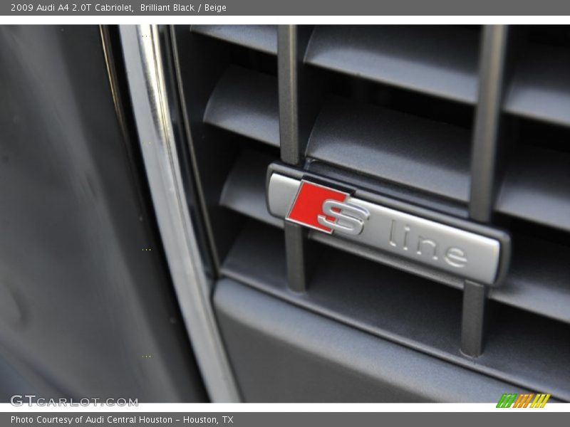 Brilliant Black / Beige 2009 Audi A4 2.0T Cabriolet
