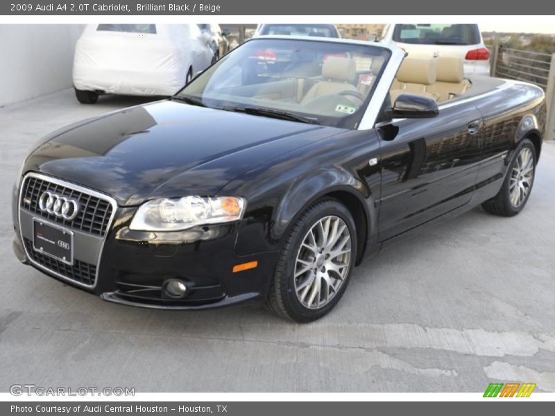 Brilliant Black / Beige 2009 Audi A4 2.0T Cabriolet