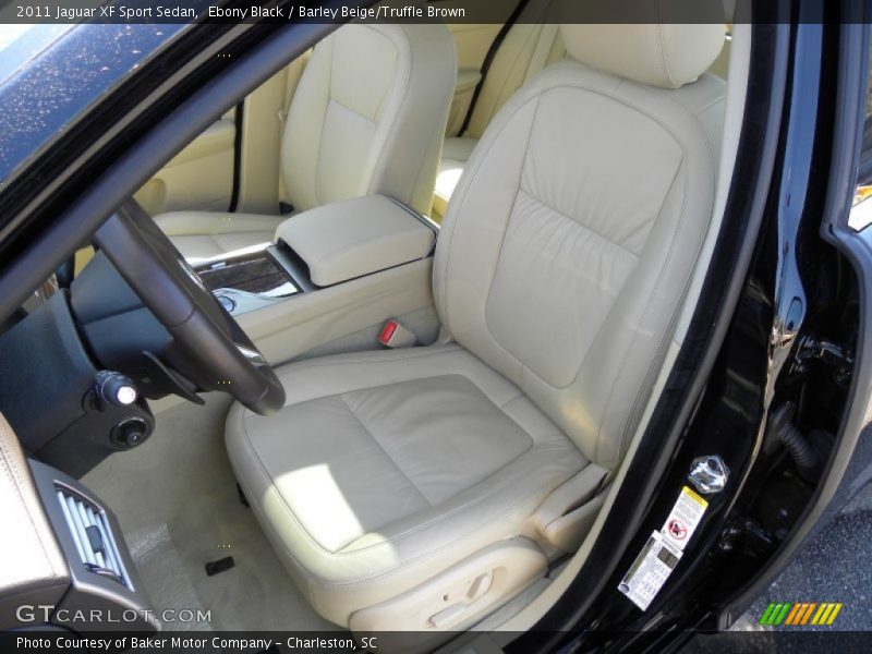 Ebony Black / Barley Beige/Truffle Brown 2011 Jaguar XF Sport Sedan