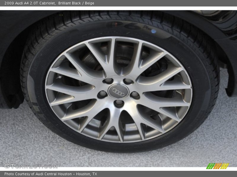 Brilliant Black / Beige 2009 Audi A4 2.0T Cabriolet