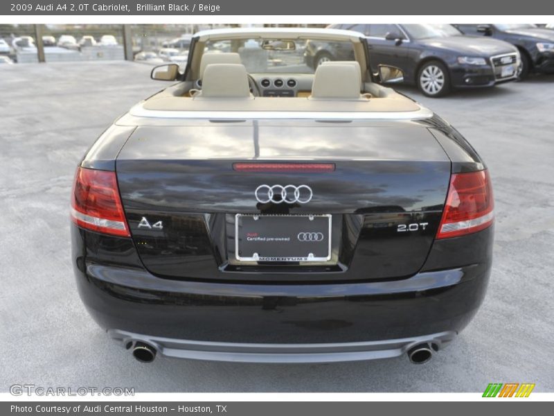 Brilliant Black / Beige 2009 Audi A4 2.0T Cabriolet