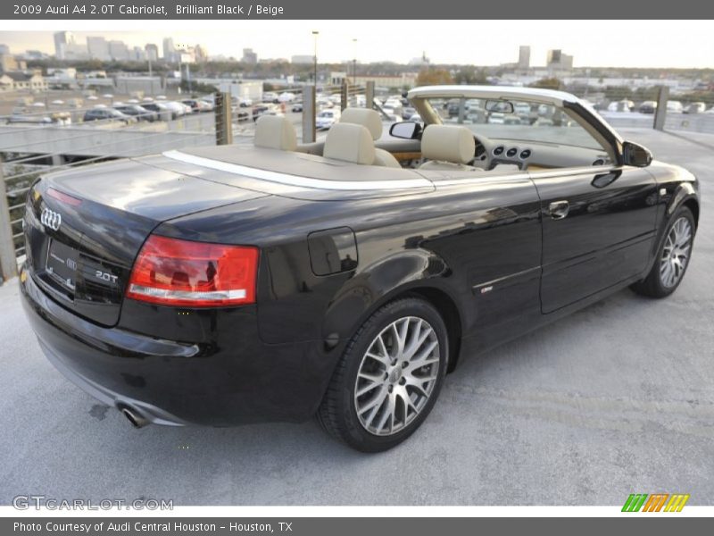 Brilliant Black / Beige 2009 Audi A4 2.0T Cabriolet