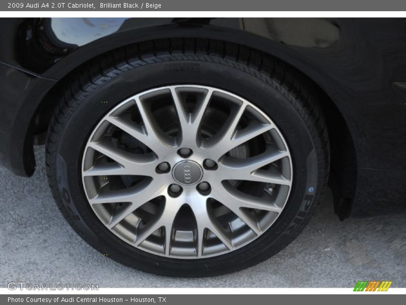 Brilliant Black / Beige 2009 Audi A4 2.0T Cabriolet