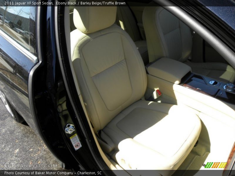 Ebony Black / Barley Beige/Truffle Brown 2011 Jaguar XF Sport Sedan