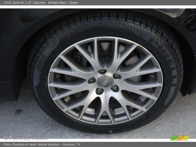 Brilliant Black / Beige 2009 Audi A4 2.0T Cabriolet