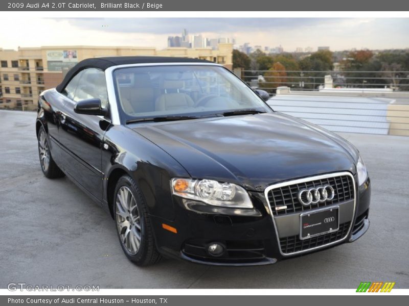 Brilliant Black / Beige 2009 Audi A4 2.0T Cabriolet