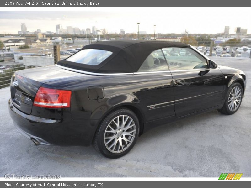 Brilliant Black / Beige 2009 Audi A4 2.0T Cabriolet