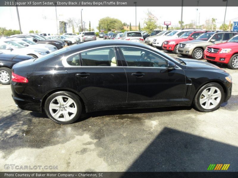 Ebony Black / Barley Beige/Truffle Brown 2011 Jaguar XF Sport Sedan