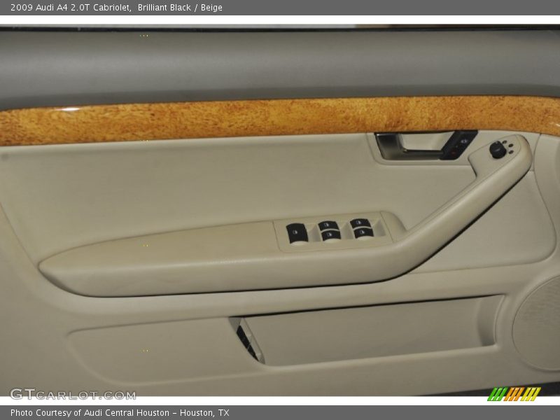 Brilliant Black / Beige 2009 Audi A4 2.0T Cabriolet