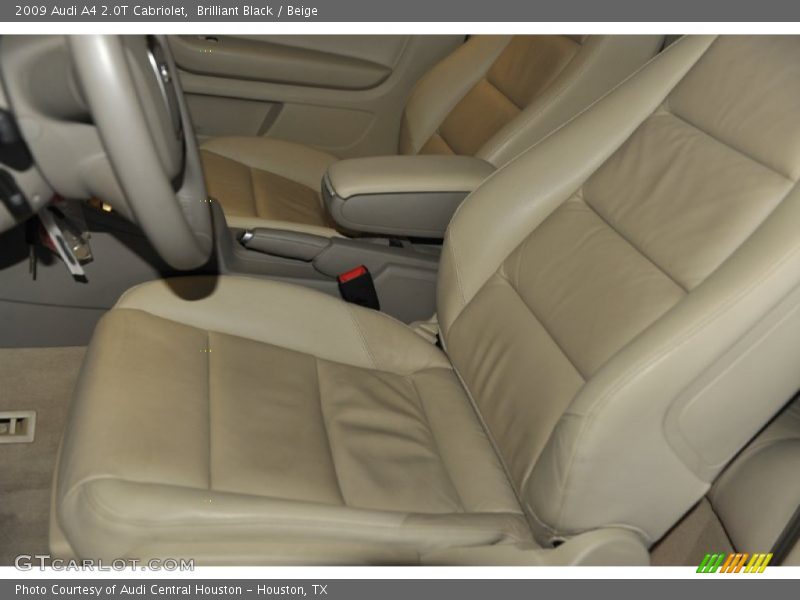 Brilliant Black / Beige 2009 Audi A4 2.0T Cabriolet