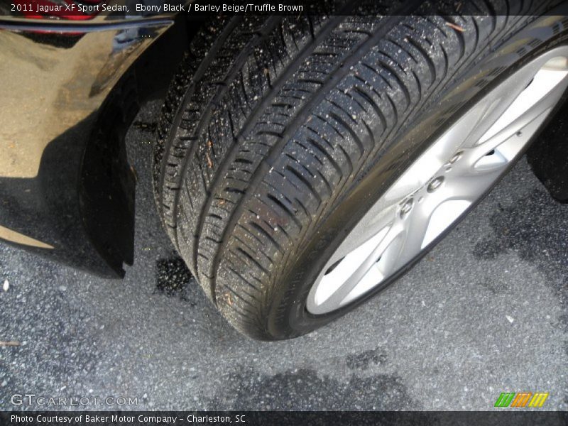 Ebony Black / Barley Beige/Truffle Brown 2011 Jaguar XF Sport Sedan