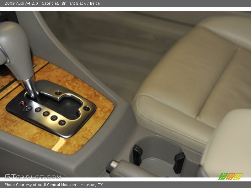 Brilliant Black / Beige 2009 Audi A4 2.0T Cabriolet